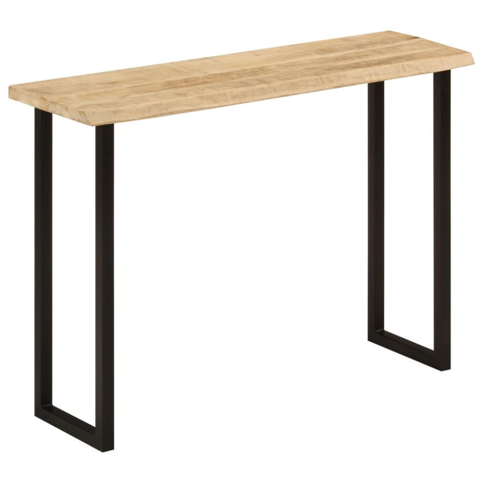 vidaXL Console Table with Live Edge Hallway Coffee Table Solid Wood Mango
