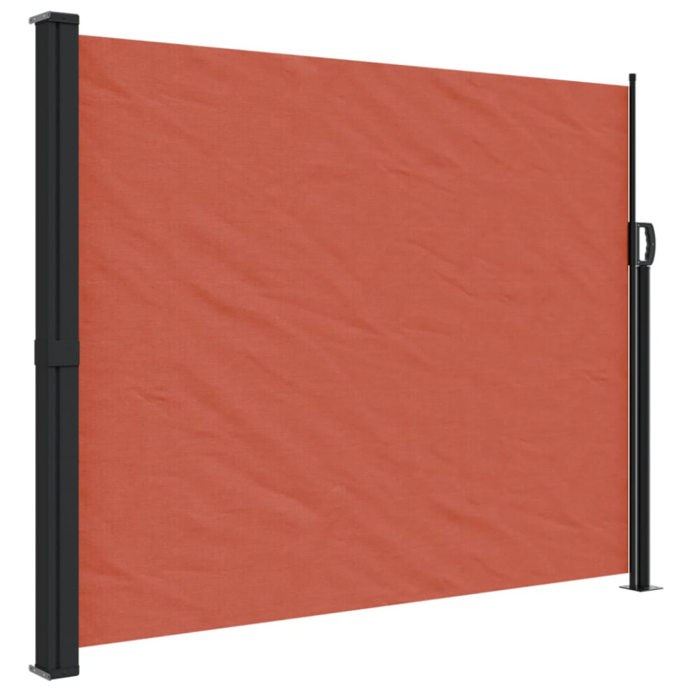 (terracotta, 160 X 300 cm) vidaXL Retractable Side Awning Outdoor Privacy Screen Balcony Sunshade Shelter