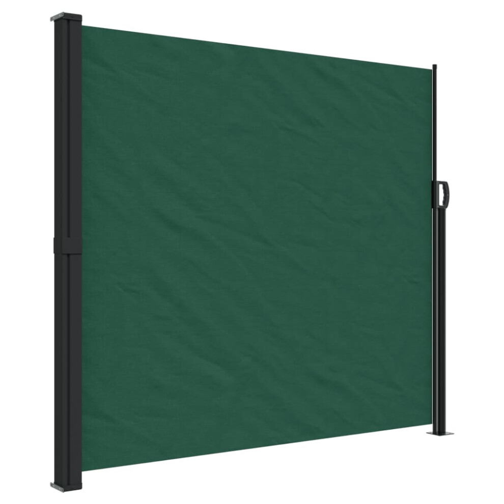 (dark green, 180 X 300 cm) vidaXL Retractable Side Awning Outdoor Privacy Screen Balcony Sunshade Shelter