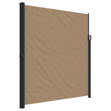 (taupe, 220 x 300 cm) vidaXL Retractable Side Awning Outdoor Privacy Screen Balcony Sunshade Shelter