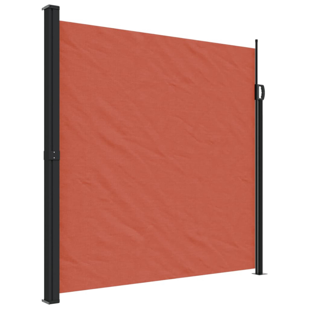 (terracotta, 200 x 500 cm) vidaXL Retractable Side Awning Outdoor Privacy Screen Balcony Sunshade Shelter