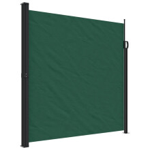 (dark green, 200 x 500 cm) vidaXL Retractable Side Awning Outdoor Privacy Screen Balcony Sunshade Shelter