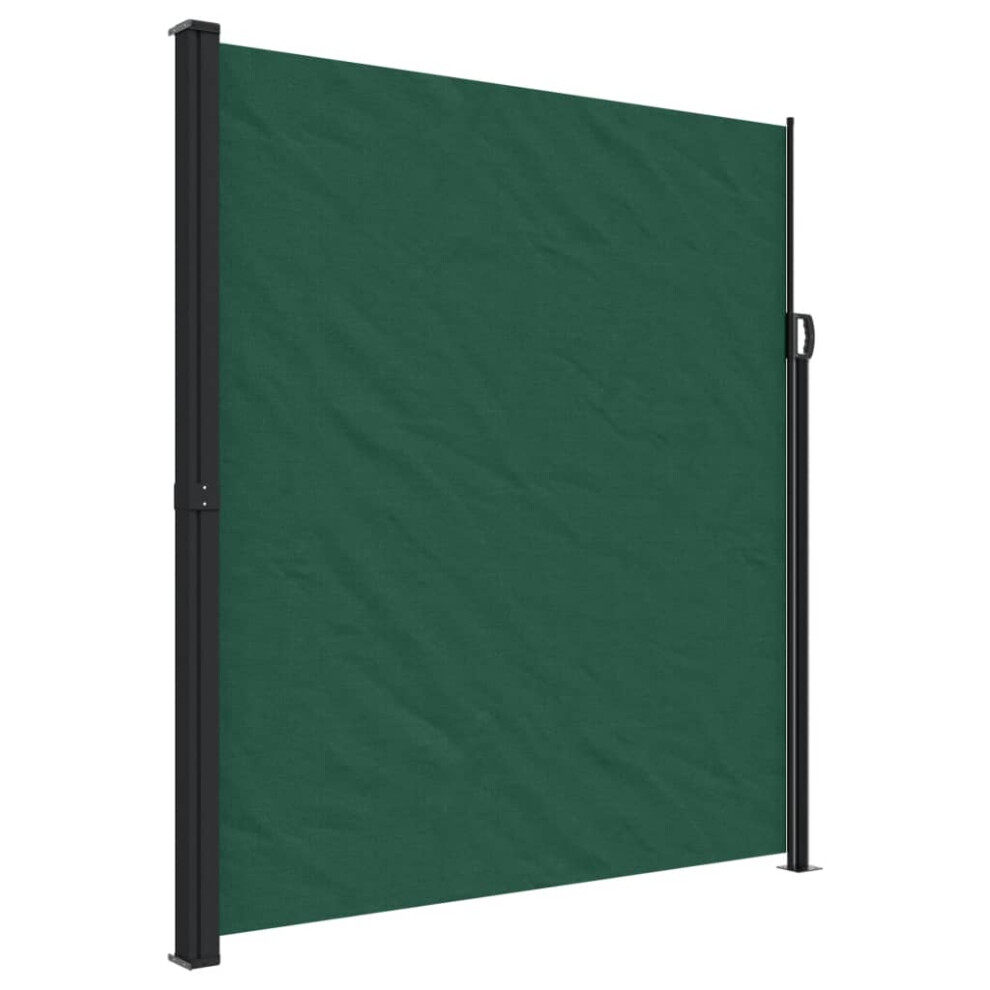 (dark green, 220 x 500 cm) vidaXL Retractable Side Awning Outdoor Privacy Screen Balcony Sunshade Shelter