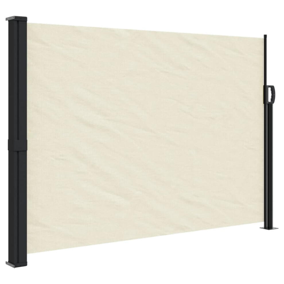 Vidaxl (Cream, 140 X 600 Cm) Retractable Side Awning Outdoor Privacy Screen Balcony Sunshade Shelter