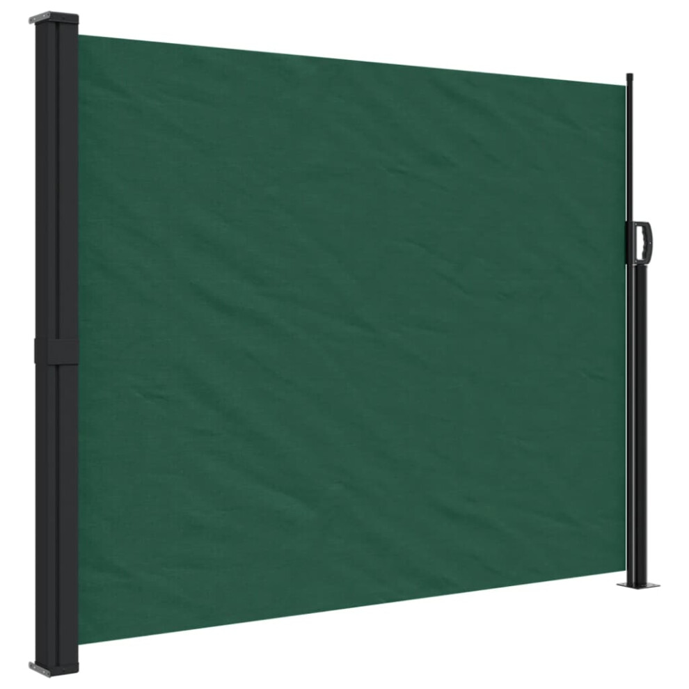 (dark green, 160 x 600 cm) vidaXL Retractable Side Awning Outdoor Privacy Screen Balcony Sunshade Shelter