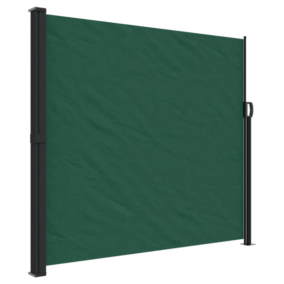 (dark green, 180 x 600 cm) vidaXL Retractable Side Awning Outdoor Privacy Screen Balcony Sunshade Shelter