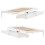 VidaXL vidaXL Bed Frame with Drawers Bed Base White 90x190 cm Single Solid Wood Pine 9