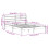 VidaXL vidaXL Bed Frame with Headboard Bed Base 150x200 cm King Size Solid Wood Pine 4