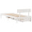 VidaXL vidaXL Bed Frame with Drawers Home Bed Base White 100x200 cm Solid Wood Pine 6
