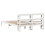 VidaXL vidaXL Bed Frame with Headboard White 150x200 cm King Size Solid Wood Pine 6