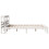 VidaXL vidaXL Bed Frame with Headboard White 150x200 cm King Size Solid Wood Pine 5
