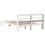 VidaXL vidaXL Bed Frame with Headboard Bed Base White 140x200 cm Solid Wood Pine 6