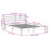 VidaXL vidaXL Bed Frame with Headboard Bed Base White 140x200 cm Solid Wood Pine 11
