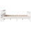 VidaXL vidaXL Bed Frame with Headboard White 120x190 cm Small Double Solid Wood Pine 5