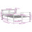 VidaXL vidaXL Bed Frame with Headboard White 120x190 cm Small Double Solid Wood Pine 4