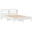 VidaXL vidaXL Bed Frame with Headboard Bed Base White 140x190 cm Solid Wood Pine 3