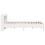 VidaXL vidaXL Bed Frame with Headboard Bed Base White 140x190 cm Solid Wood Pine 5