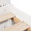 VidaXL vidaXL Bed Frame with Headboard White 75x190 cm Small Single Solid Wood Pine 9