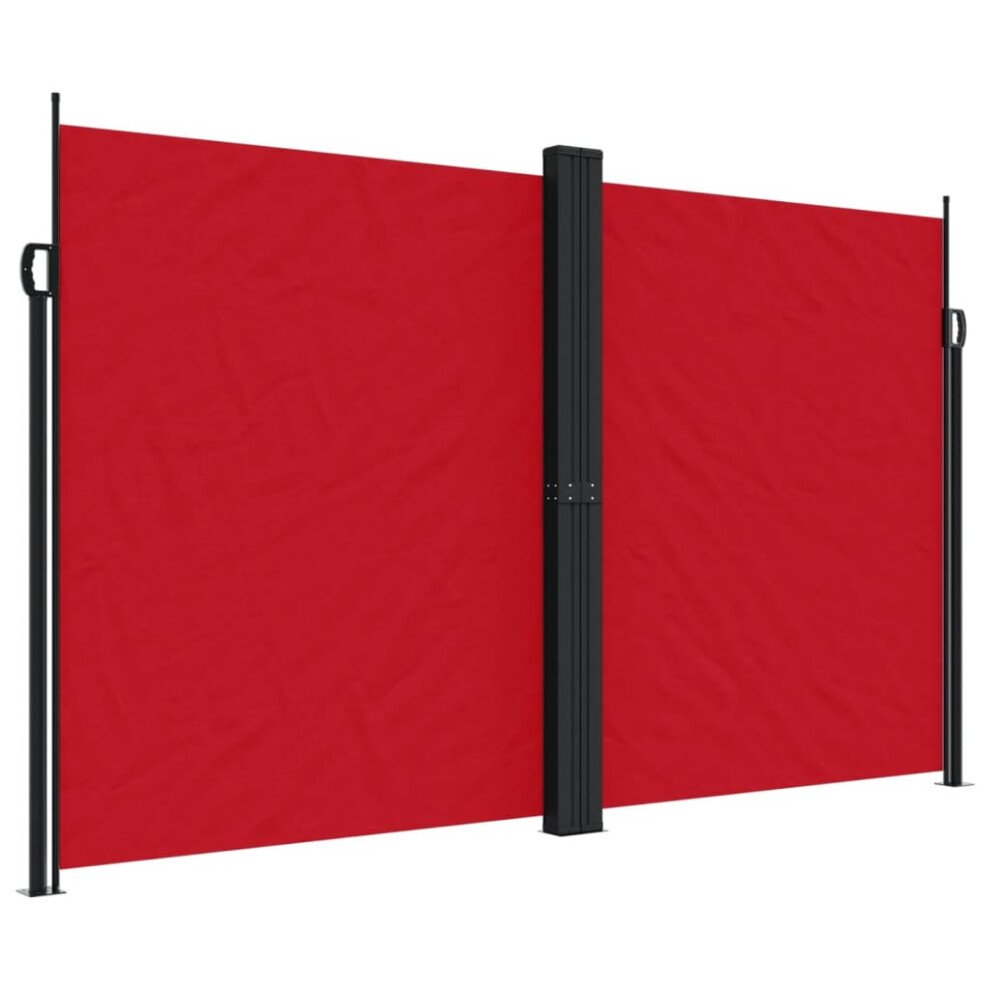 (red, 200 x 600 cm) vidaXL Retractable Side Awning Outdoor Privacy Screen Shade Cream 180x1000 cm