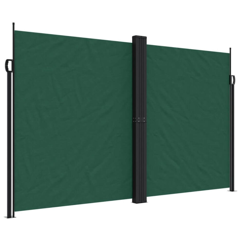 (dark green, 200 x 600 cm) vidaXL Retractable Side Awning Outdoor Privacy Screen Shade Cream 180x1000 cm