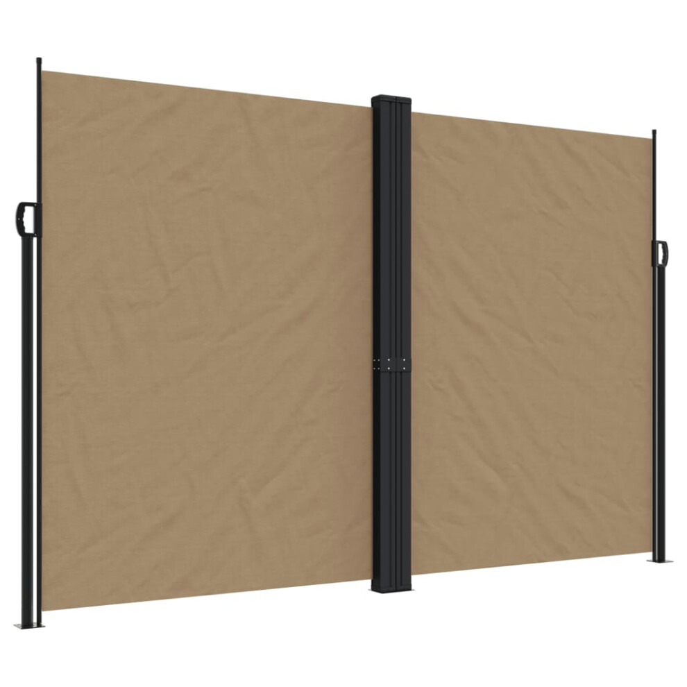 (taupe, 220 x 600 cm) vidaXL Retractable Side Awning Outdoor Privacy Screen Shade Cream 180x1000 cm