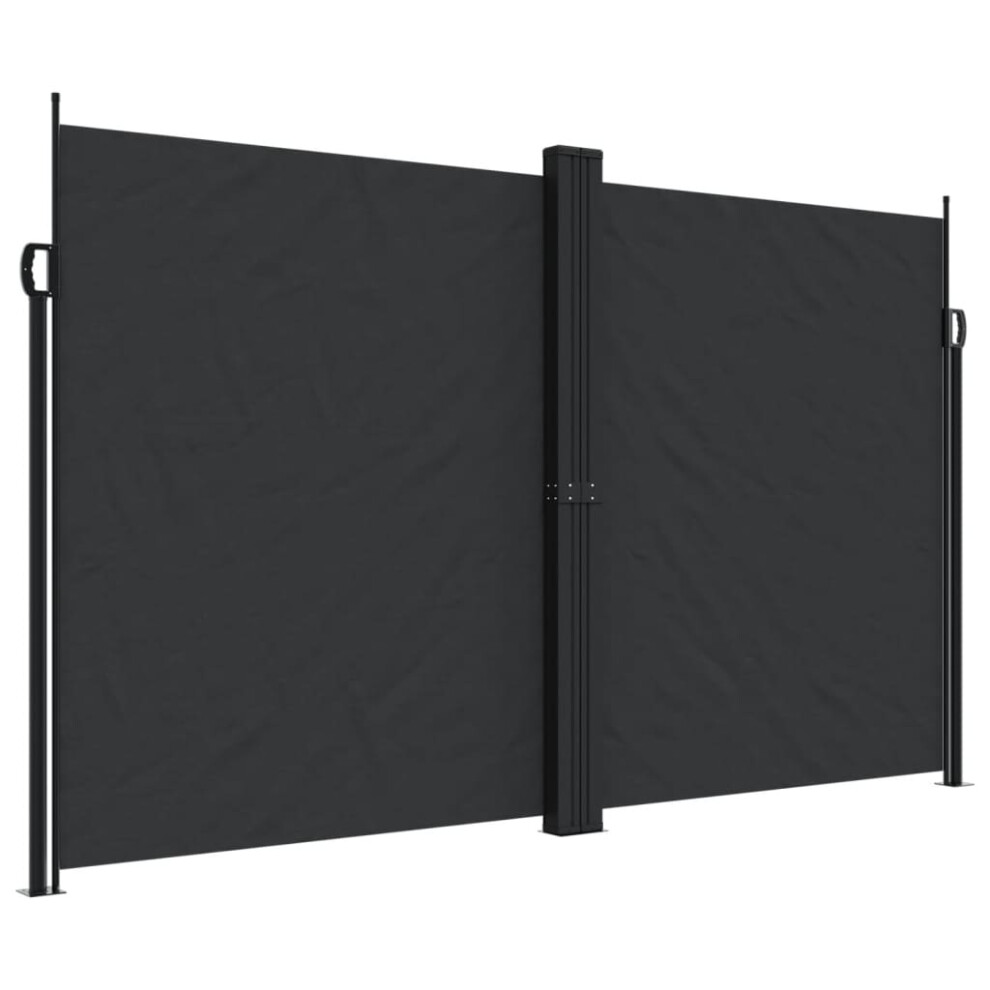 (black, 200 x 1000 cm) vidaXL Retractable Side Awning Outdoor Privacy Screen Shade Cream 180x1000 cm