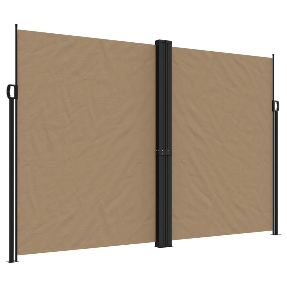 (taupe, 220 x 1000 cm) vidaXL Retractable Side Awning Outdoor Privacy Screen Shade Cream 180x1000 cm