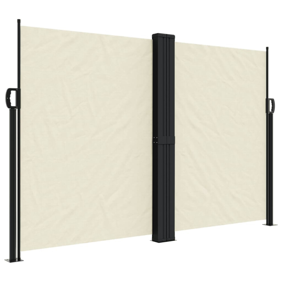 Vidaxl (Cream, 160 X 1200 Cm) Retractable Side Awning Outdoor Privacy Screen Balcony Sunshade Shelter