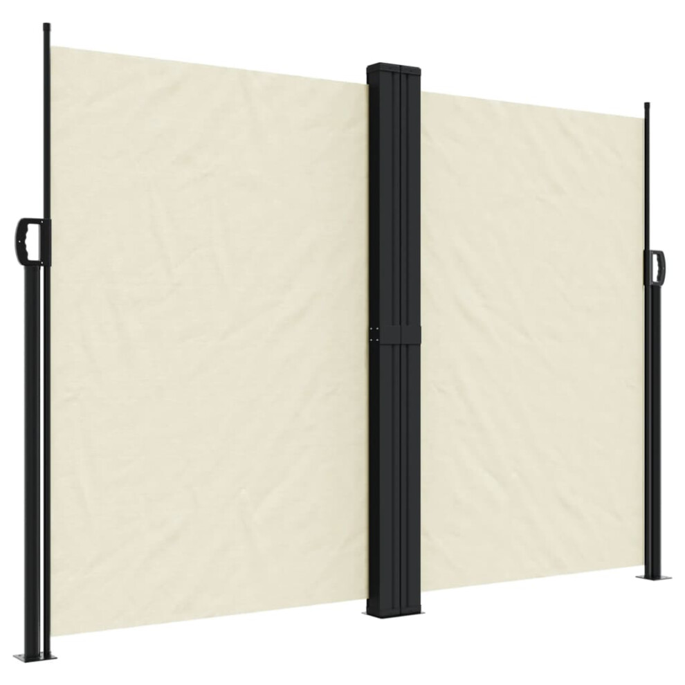 Vidaxl (Cream, 180 X 1200 Cm) Retractable Side Awning Outdoor Privacy Screen Balcony Sunshade Shelter