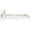 VidaXL vidaXL Bed Frame with Headboard Bed Base White 200x200 cm Solid Wood Pine 5
