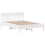 VidaXL vidaXL Bed Frame with Headboard Bed White 135x190 cm Double Solid Wood Pine 7