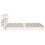 VidaXL vidaXL Bed Frame with Headboard Bed Base White 200x200 cm Solid Wood Pine 8