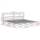 VidaXL vidaXL Bed Frame with Headboard Bed Base White 200x200 cm Solid Wood Pine 4