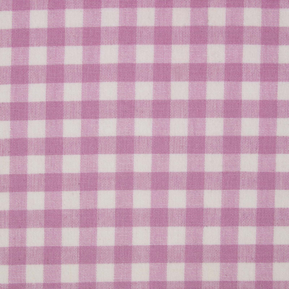 (Pink) Pure Cotton Gingham Check Fabric 150cm Wide