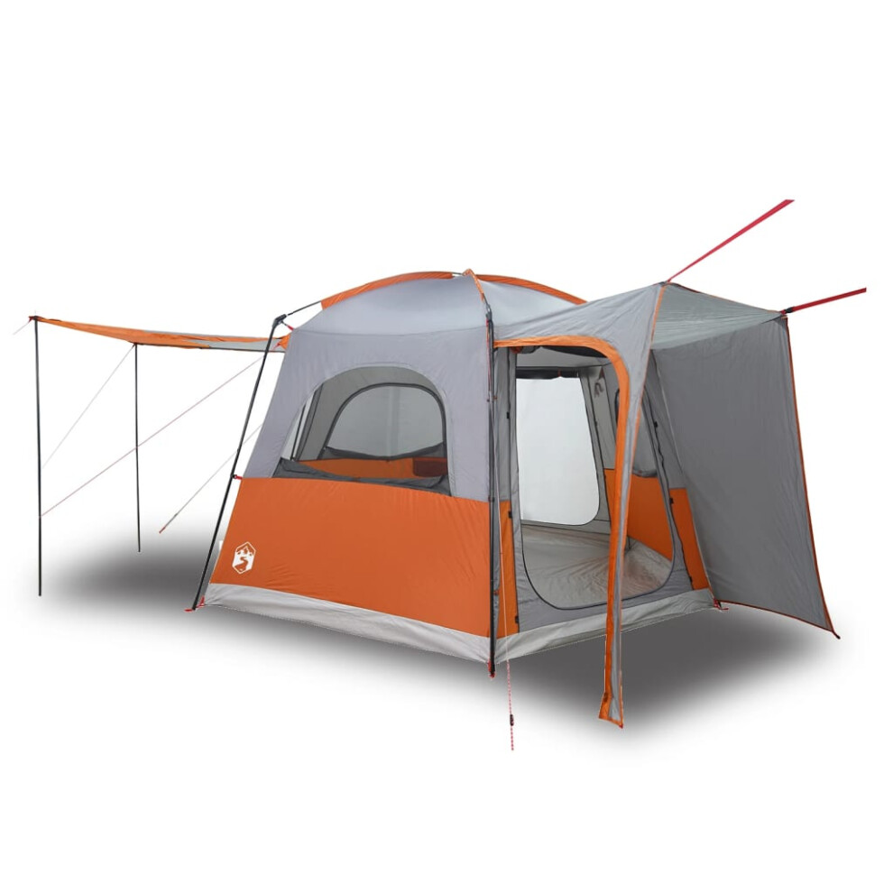 vidaXL Car Tent 4-Person Car Tailgate Shade Tent Grey and Orange Waterproof