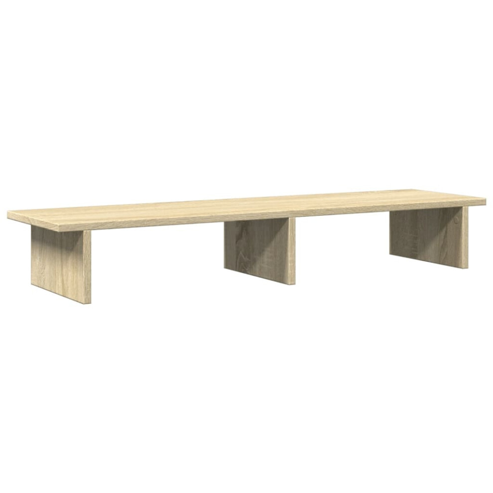Vidaxl Monitor Stand Computer Stand Display Stand Sonoma Oak Engineered Wood
