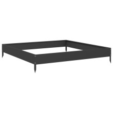 vidaXL Garden Raised Bed Outdoor Planter Pot Patio Flower Box Black Steel