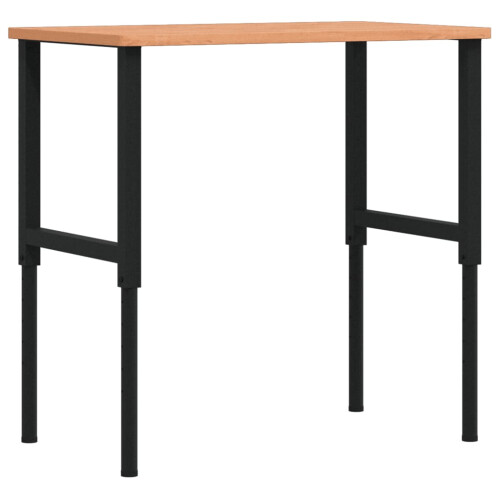 VidaXL vidaXL Workbench Wooden Work Table Work Bench Solid Wood Beech Rectangular 1