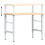 VidaXL vidaXL Workbench Wooden Work Table Work Bench Tool Solid Wood Oak Rectangular 9