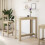 VidaXL vidaXL Bar Table Kitchen Pub Table Bistro Table Sonoma Oak Engineered Wood 3