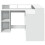 VidaXL vidaXL Desk with LED Lights Writing Table Working Table White Engineered Wood 6