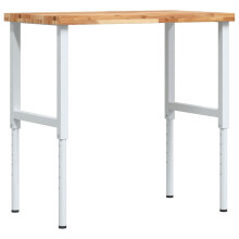 vidaXL Workbench Wooden Work Table Work Bench Solid Wood Acacia Rectangular