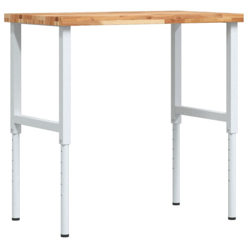 VidaXL vidaXL Workbench Wooden Work Table Work Bench Solid Wood Acacia Rectangular