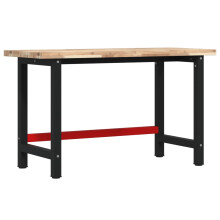 vidaXL Workbench Wooden Work Table Work Bench Solid Wood Acacia Rectangular