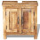 VidaXL vidaXL Vanity Cabinet Cupboard with Mirror and 2 Side Cabinets Solid Mango Wood 11