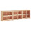 VidaXL vidaXL Outdoor Kitchen Cabinet Patio Cupboard Sideboards 3 pcs Solid Wood Pine 1