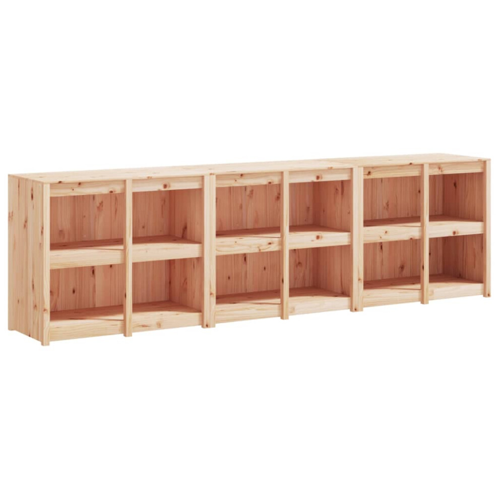 vidaXL Outdoor Kitchen Cabinet Patio Cupboard Sideboards 3 pcs Solid Wood Pine