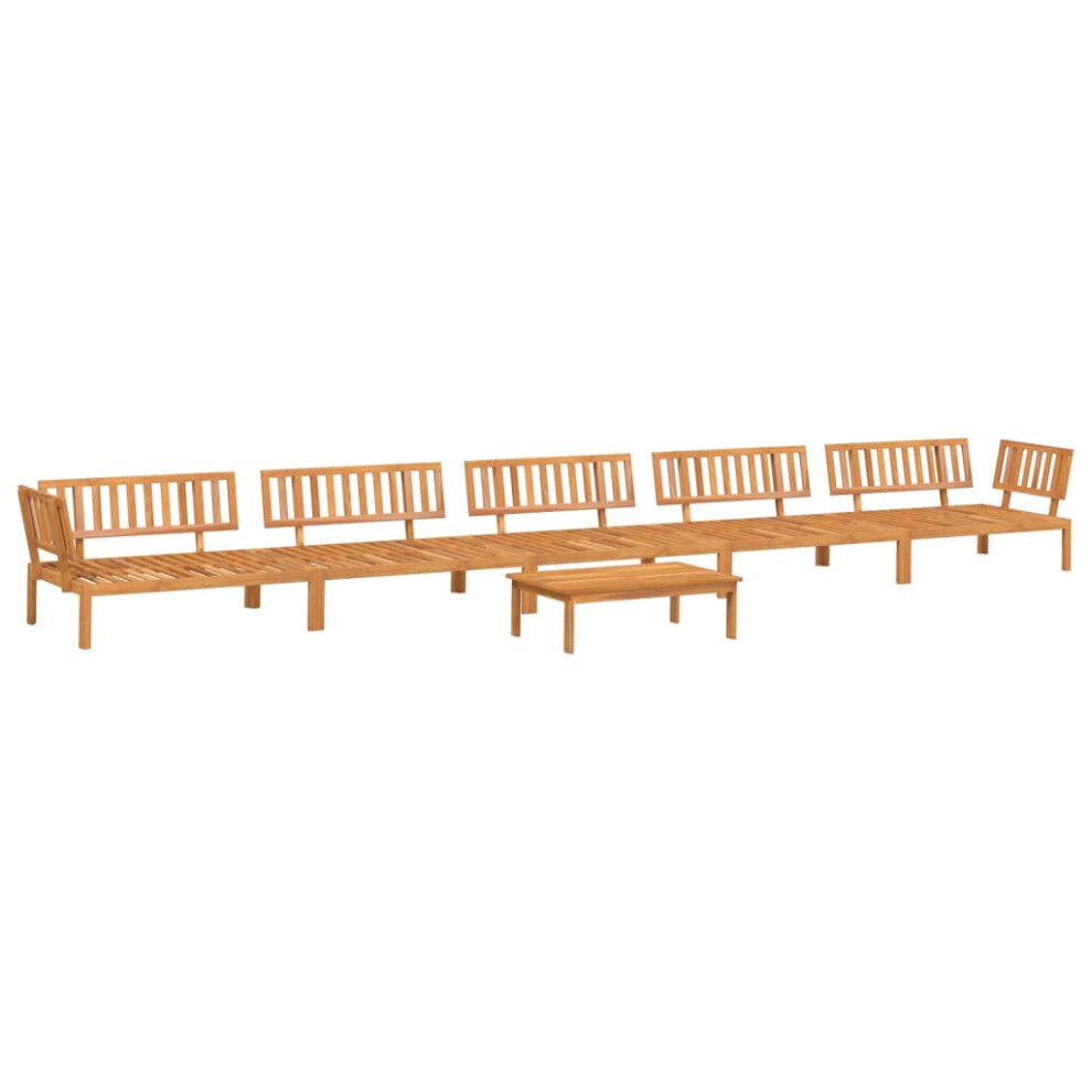 vidaXL Garden Pallet Sofa Set 6 Piece Outdoor Pallet Sofa Solid Wood Acacia