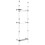 VidaXL vidaXL Telescopic Wardrobe System with Rods Aluminium Hanging Rail Storage 1