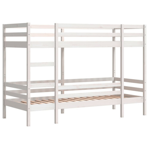 VidaXL vidaXL Bunk Bed Loft Bed Bedroom Bed Frame White 75x190 cm Solid Wood Pine 2